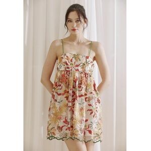 Beautiful Storia  Cream Mini Dress Size M